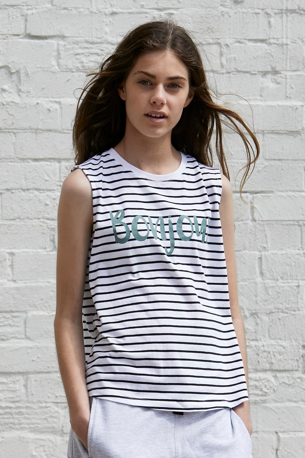 [TEST] Kids Bonjour Stripe Tank