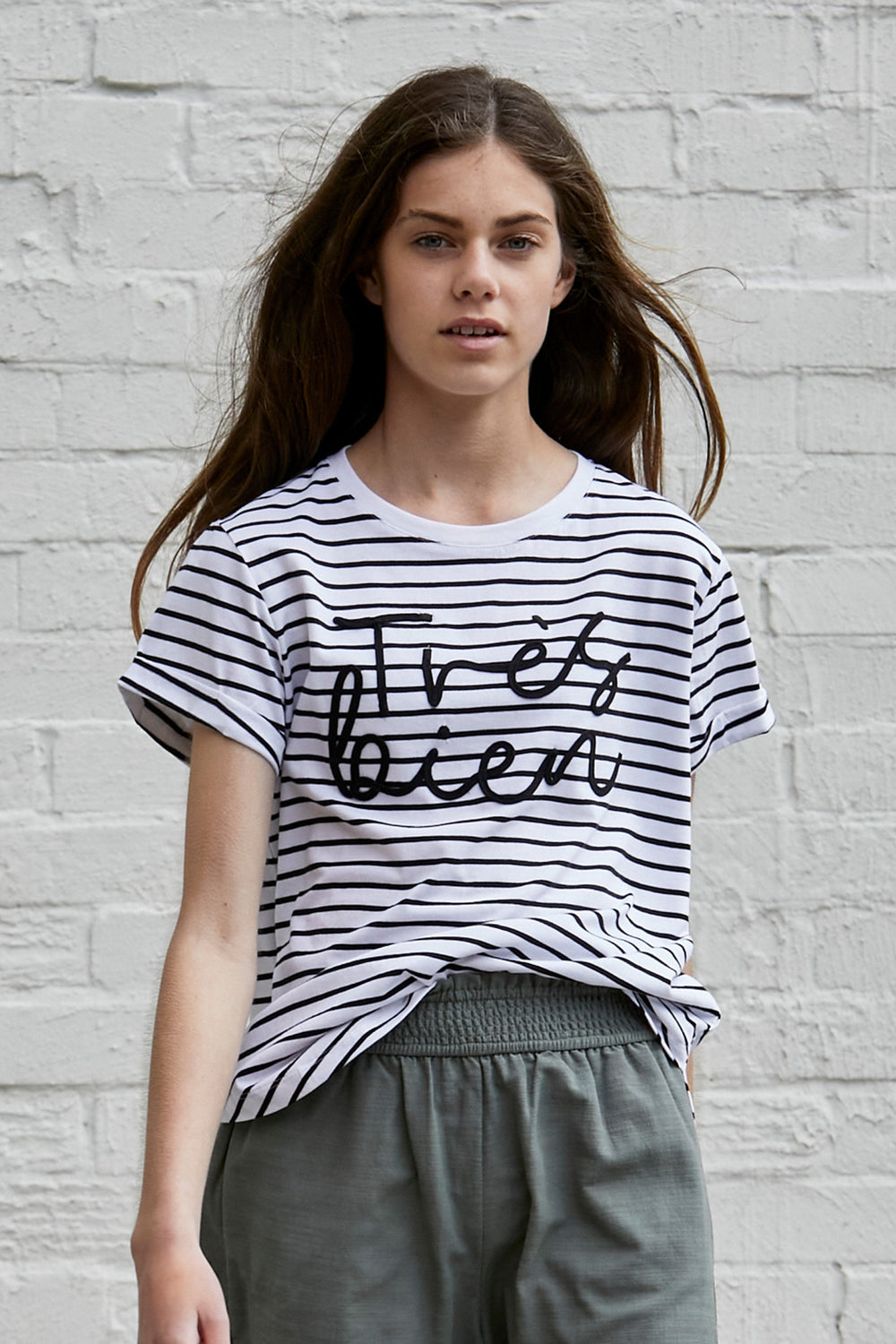 [TEST] Kids Tres Bien Stripe Tee
