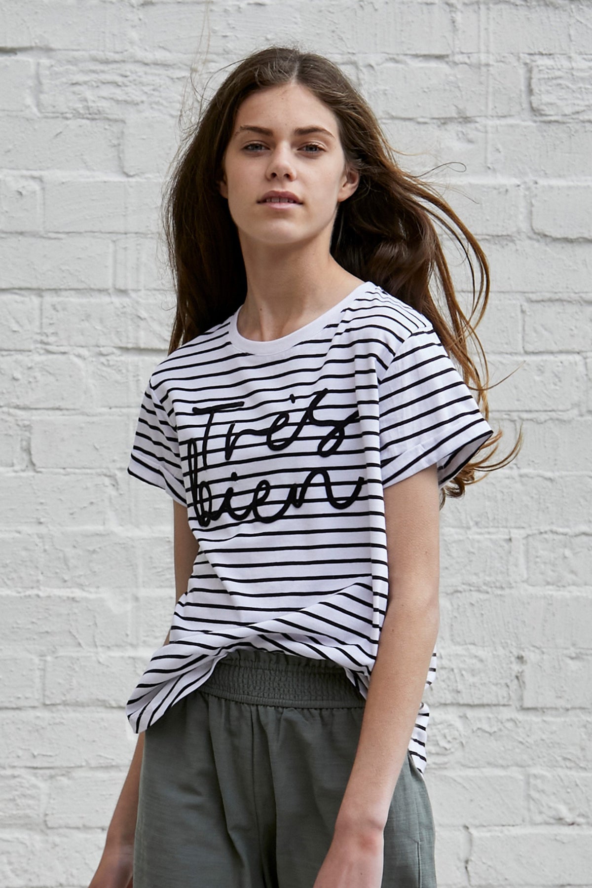 [TEST] Kids Tres Bien Stripe Tee
