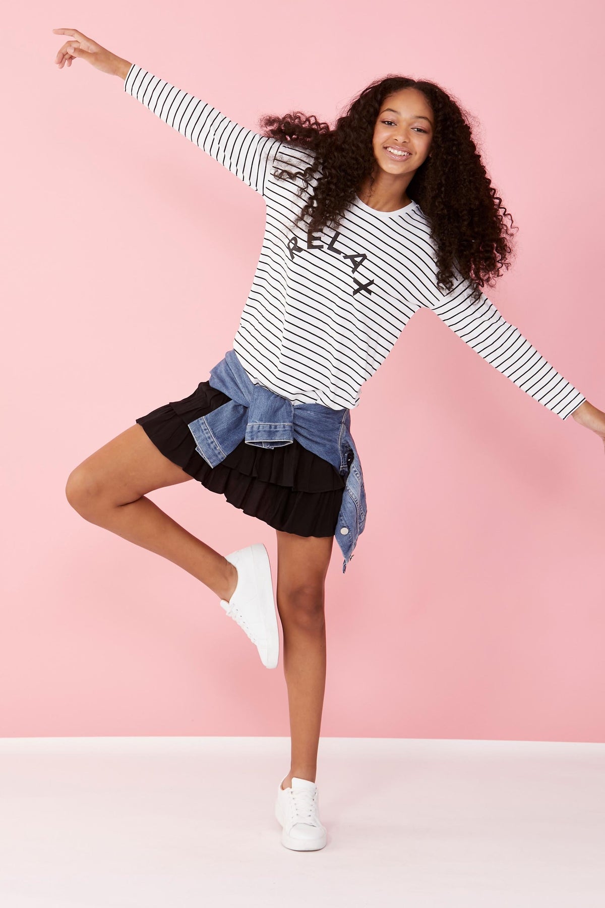 [TEST] Girls Relax Stripe Tee