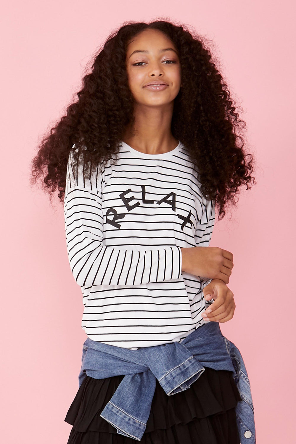 [TEST] Girls Relax Stripe Tee