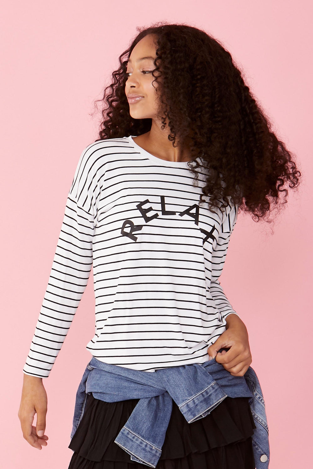 [TEST] Girls Relax Stripe Tee