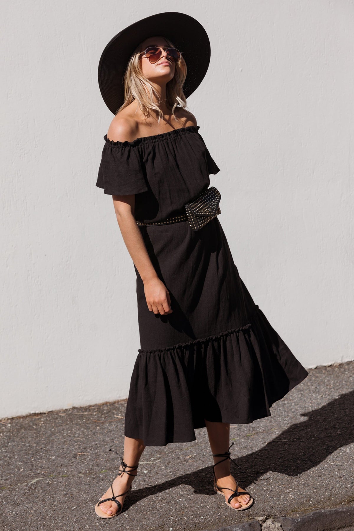 [TEST] Liv Linen Off Shoulder Dress